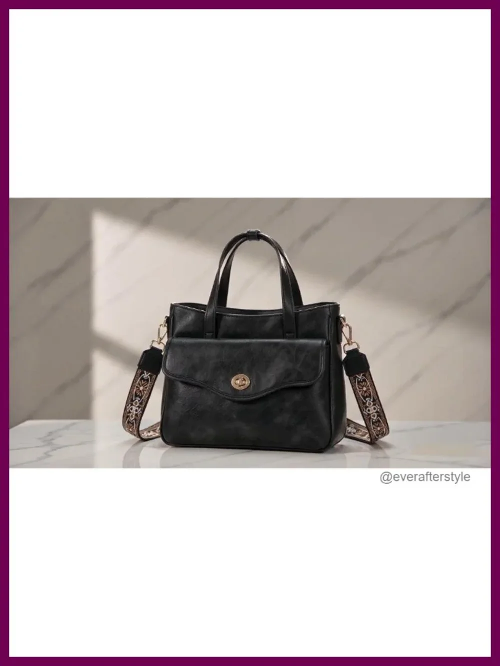 Vintage Leather Satchel Purse for Women Top Handle Crossbody Bag
